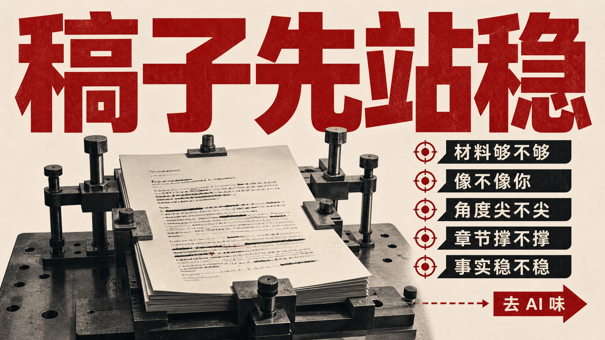 稿子先站稳