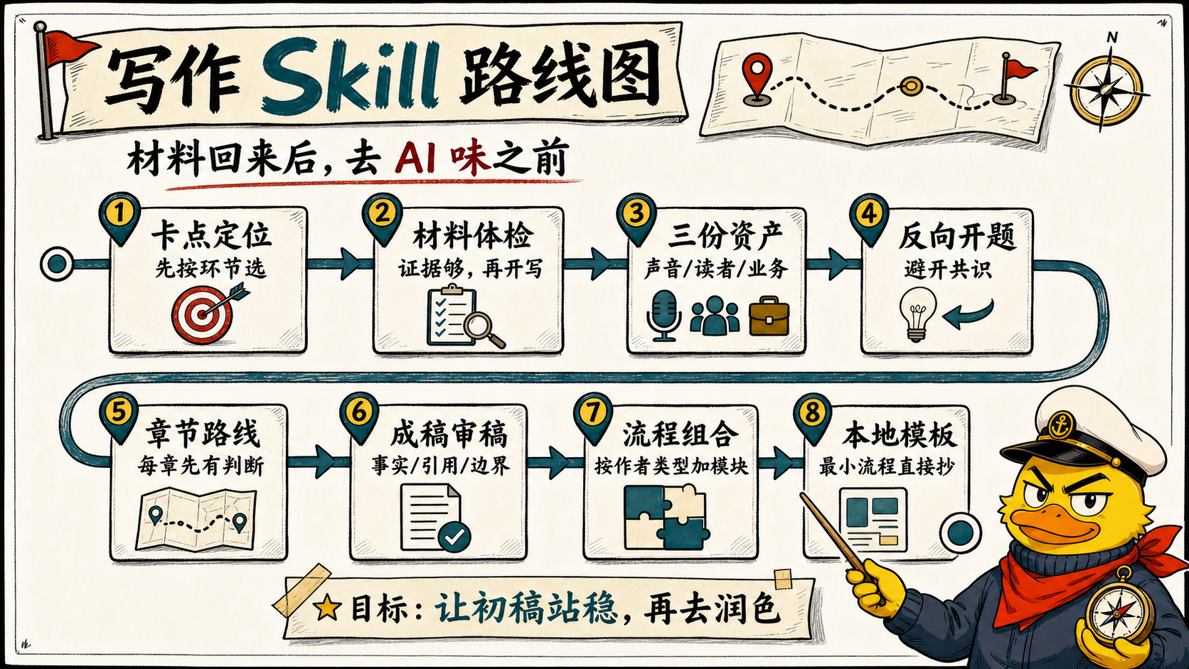 写作 Skill 路线图